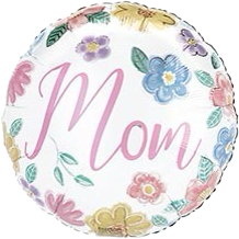 GLOBO MOM CON FLORES